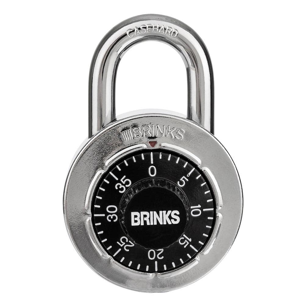 open brinks combination lock with key