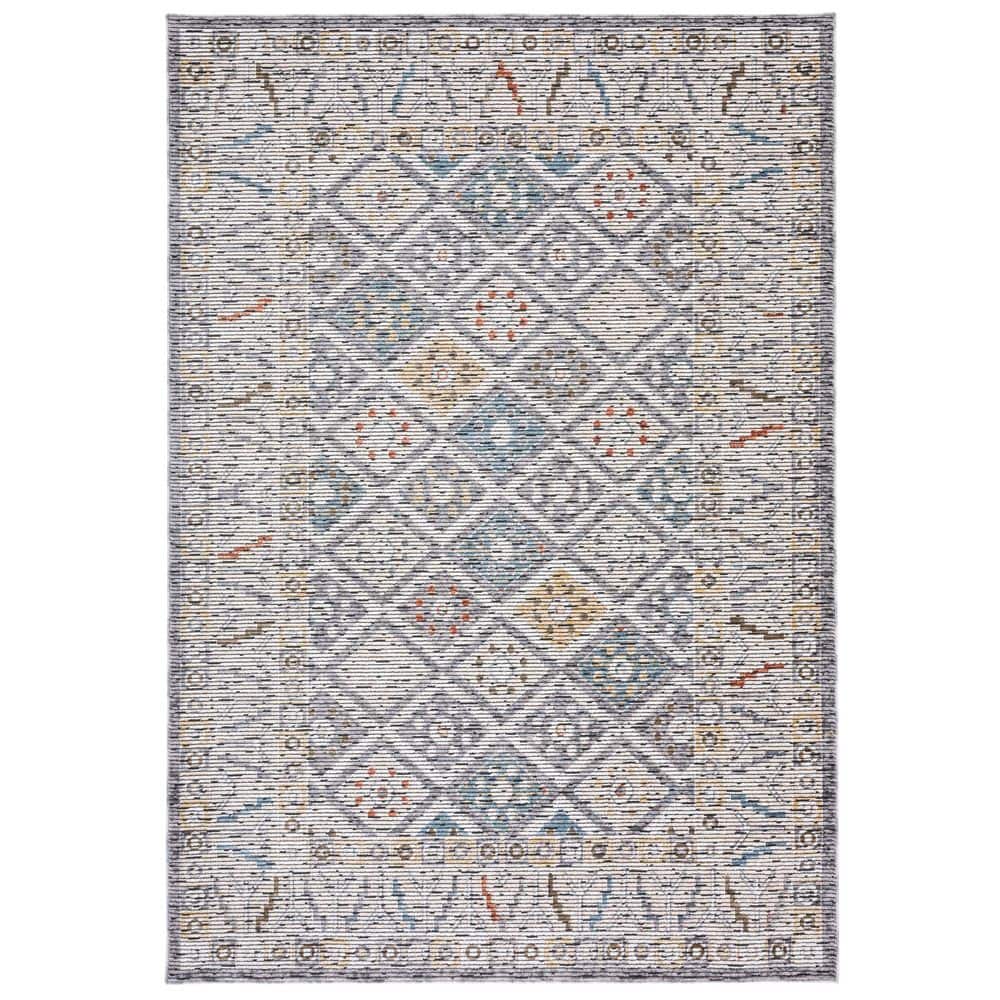 Sierra 8 ft. x 10 ft. Ivory/Gray Ornate Border Area Rug price history on PriceWatchPro