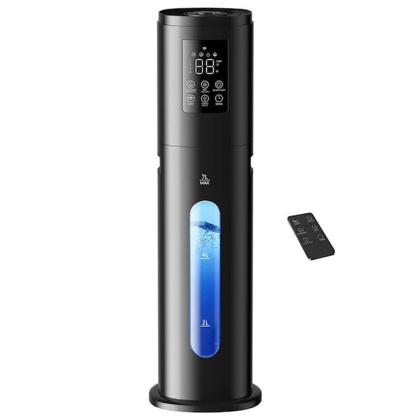 1.85 Gallon Cool Mist Humidifier with 350ML/H Large Mist Speed, 7-Color Night Light,Smart App & Remote Control