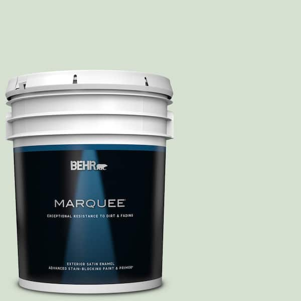 BEHR MARQUEE 5 gal. #S400-2 Comforting Green Satin Enamel Exterior Paint & Primer