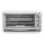 BLACK+DECKER 1500 W 8-Slice Black and Silver Countertop Convection Toaster  Oven with Temperature Controls 985118637M - The Home Depot