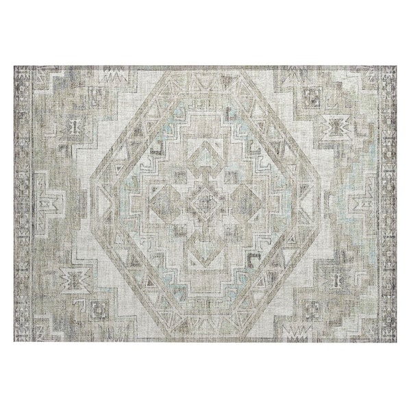 Chantille Machine Washable Indoor/Outdoor Abstract ACN2794 Ivory 2 ft. x 3 ft. Accent Rug