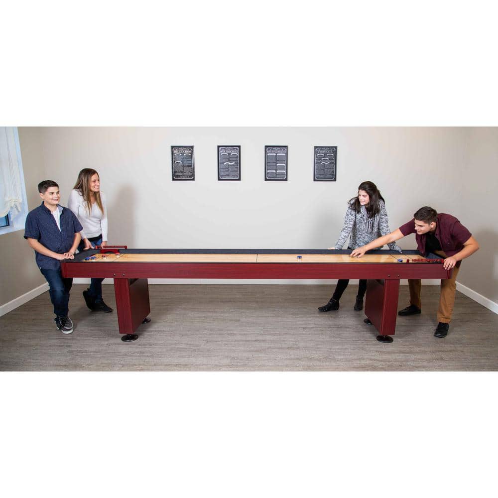 Elegant Black Framed Shuffleboard Rules Wooden Wall Art