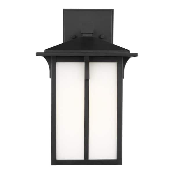 Generation Lighting Tomek 1-Light Black Outdoor Wall Lantern
