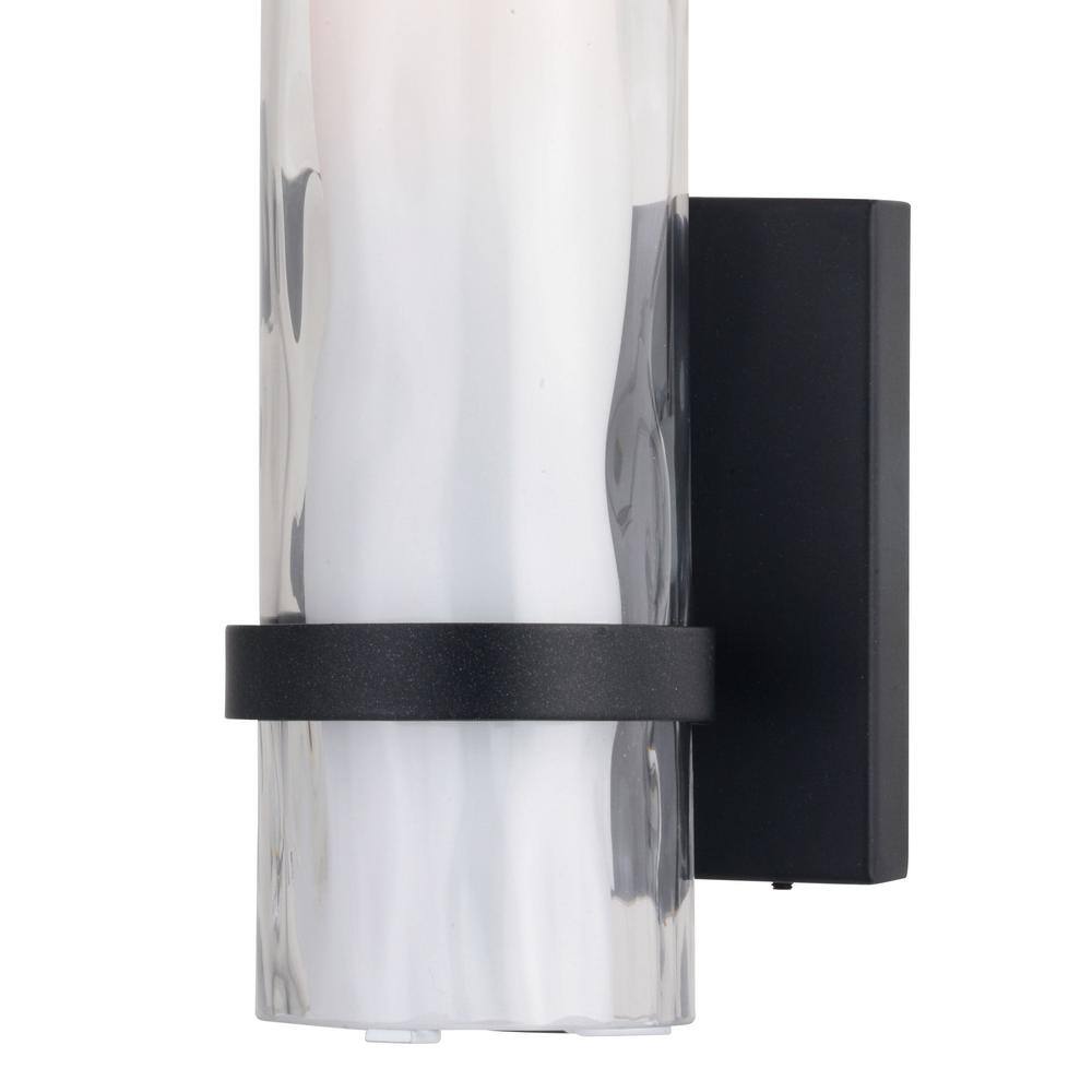 Elegant Bronze 13.5" Dimmable Vanity Wall Sconce with Frosted Glass