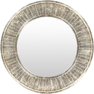 Medium Round Silver Classic Mirror (40 in. H x 40 in. W)