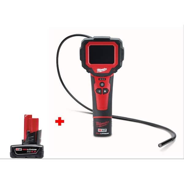 Milwaukee M12 12-Volt Lithium-Ion M-Spector 360 Digital Inspection Camera  Kit w/ M12 12-Volt Lithium-Ion Ah XC Battery 2313-21-XY The Home Depot