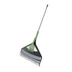 26 in. Poly Double Tine Leaf Rake with Detachable Hand Rake