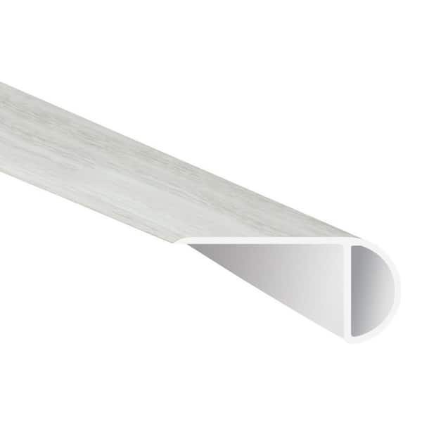 MSI White Ocean 0.75 in. Thick x 2.33 in. Wide x 94 in. Length Luxury Vinyl Overlapping Stair Nose Molding