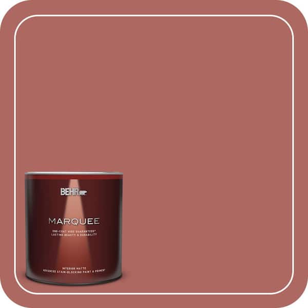 BEHR MARQUEE 1 qt. #PPU2-13 Colonial Brick Matte Interior Paint & Primer