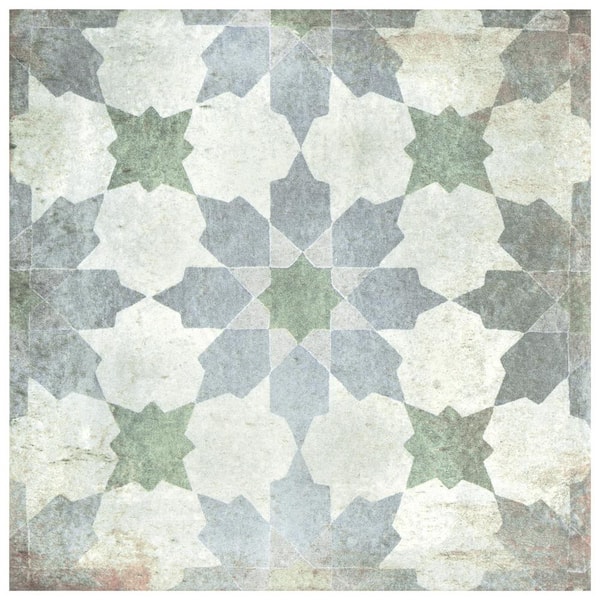Merola Tile D'Anticatto Decor Varenna 8-3/4 in. x 8-3/4 in. Porcelain Floor and Wall Take Home Tile Sample