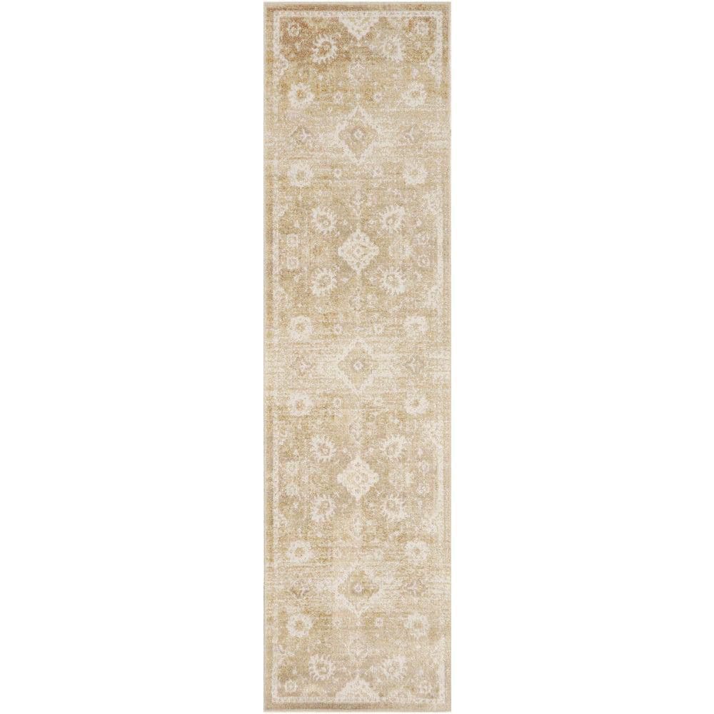 Astra Machine Washable Ivory Gold 2 ft. x 8 ft. Distressed Traditional Runner Area Rug price history on PriceWatchPro