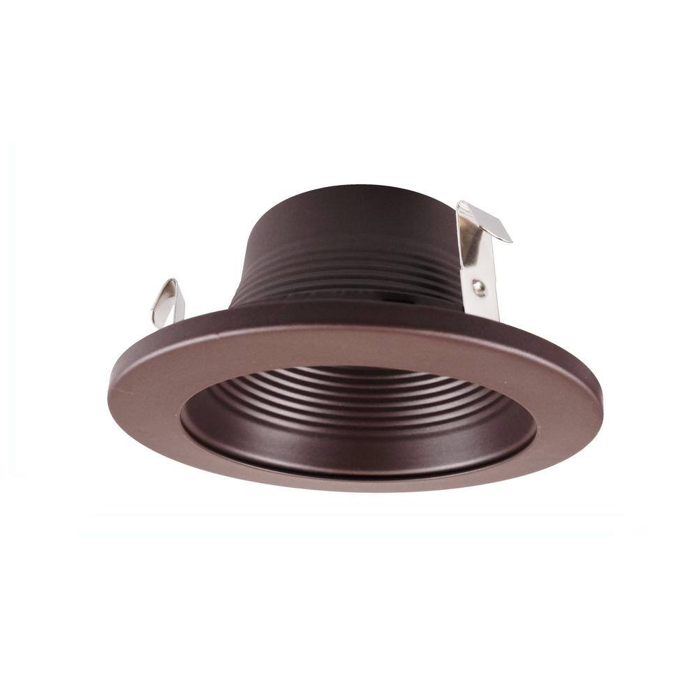 4-Inch Oil-Rubbed Bronze Recessed Baffle Trim