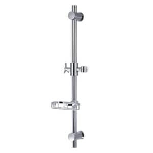 28 in. Adjustable Slide Bar Shower Panel Accessory in Chrome