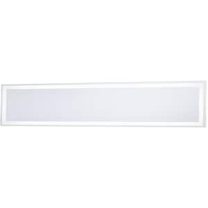 Lavery 6.75 in. x 36 in. Rectangle Frameless LED Light Bathroom Vanity Mirror in White
