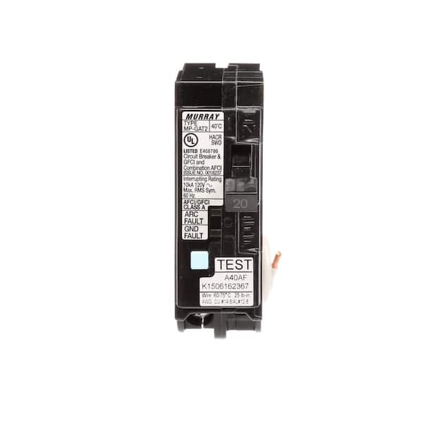 Murray 20 Amp AFCI/GFCI Dual Function Circuit Breaker