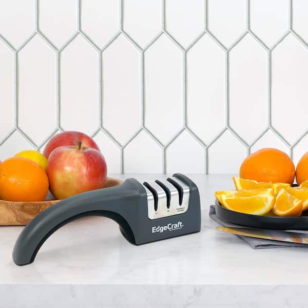 Home Kitchen 2 Slots Manual Knife Sharpener for Straight Edge