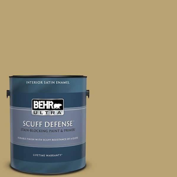 BEHR ULTRA 1 gal. Home Decorators Collection #HDC-AC-16 Cumin Extra Durable Satin Enamel Interior Paint & Primer
