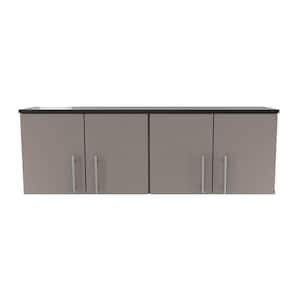 Maestrik 47.24 in. W x 15.75 in. H x 11.81 in. D 4-Door Garage Storage Freestanding Cabinet in Taupe and Dark Gray