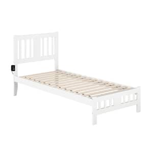 Tahoe Twin Extra Long Bed with Footboard in White