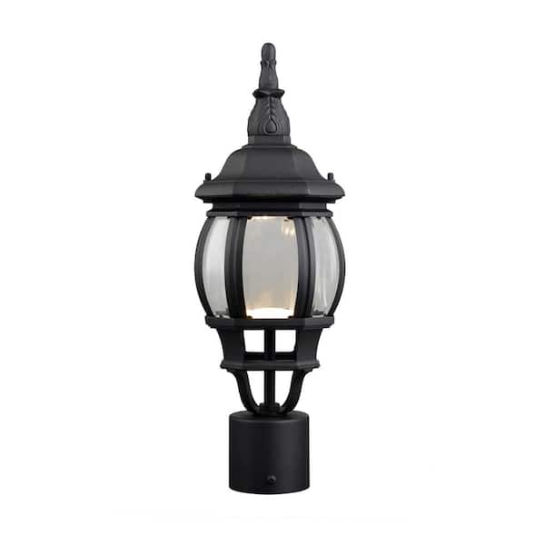 Design House Canterbury II 13.2-Watt 1-Light Outdoor Black Integrated LED Post Light