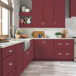 1 gal. #M140-7 Dark Crimson Semi-Gloss Enamel Interior/Exterior Cabinet, Door & Trim Paint