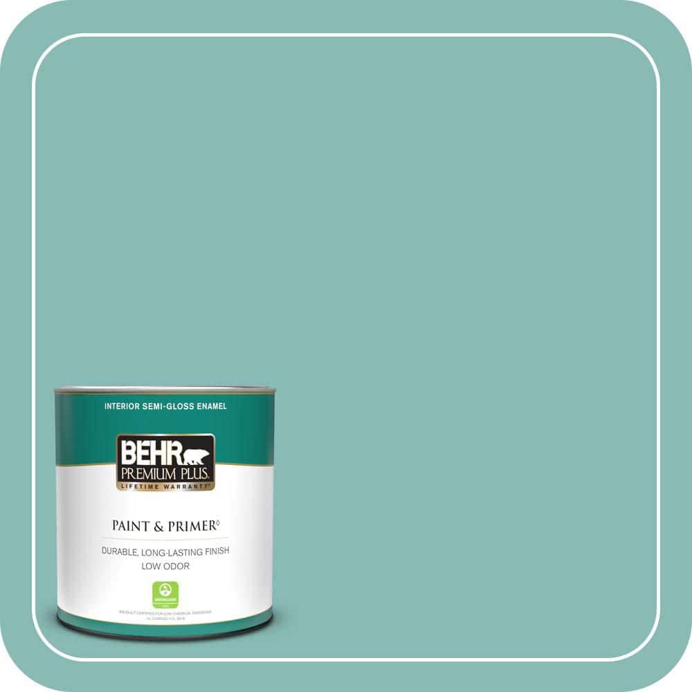 1 qt. #T14-1 Ocean Liner Semi-Gloss Enamel Low Odor Interior Paint & Primer price history on PriceWatchPro