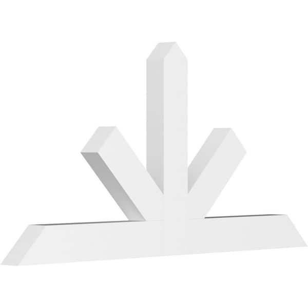 Ekena Millwork Saratoga 72 in. W x 36 in. H x 4 in. D Signature Polyurethane Bracket