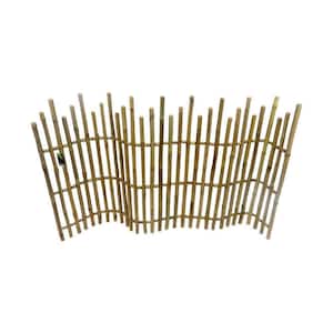 5 ft. L x 3 ft. H Bamboo Picket Fence