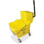 8.75 Gal. Yellow Mop Bucket with Wringer