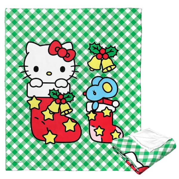 THE NORTHWEST GROUP Hello Kitty Stocking Buddies Silk Touch Throw Blanket