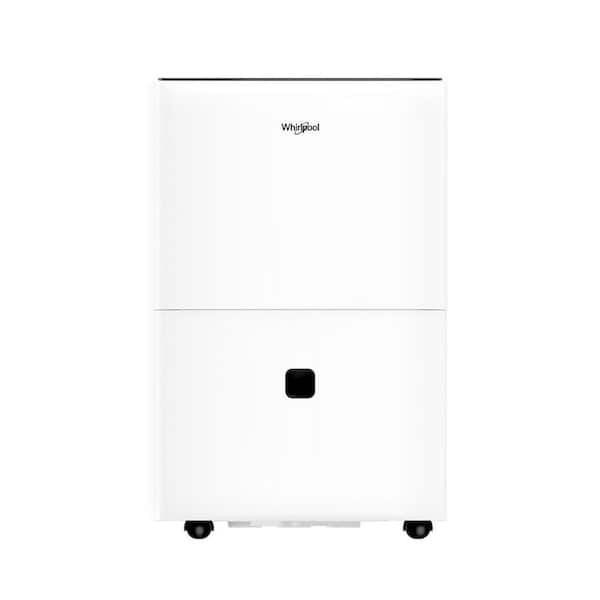 25 pt. 1,500 sq. ft. with Bucket Dehumidifier with Caster Wheels & Carry Handles in. White