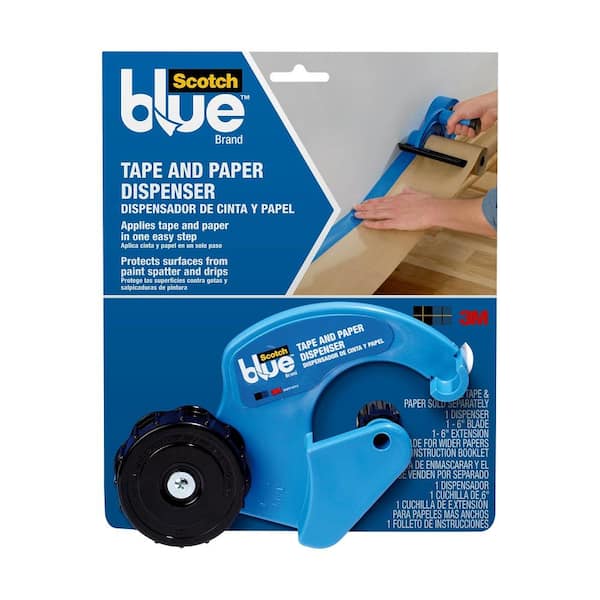 3M ScotchBlue Masking Paper and Painter's Tape Dispenser, Fits 12 In.  Masking Paper M1000-SBN - The Home Depot