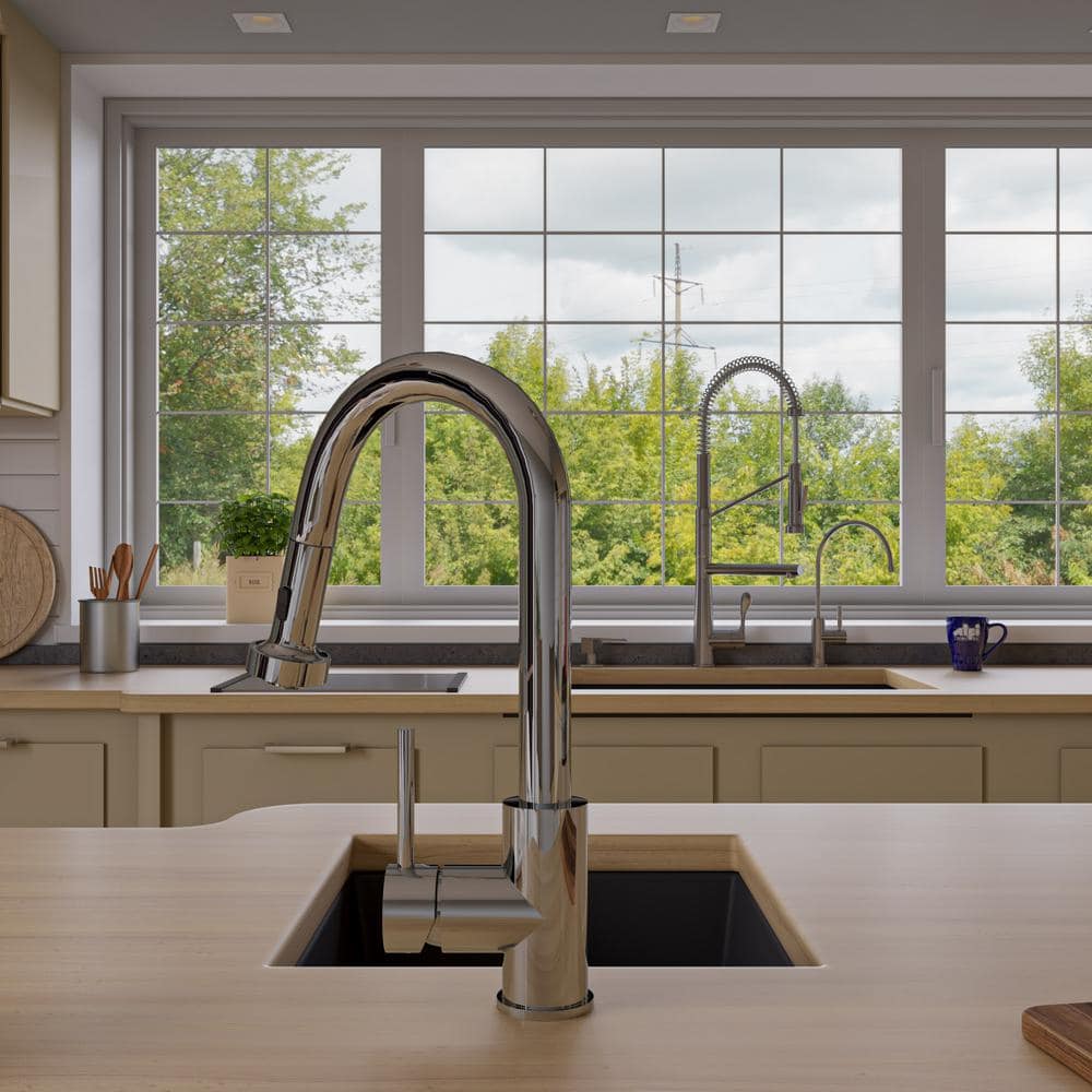 Black Granite Composite Undermount Single Bowl Kitchen Sink