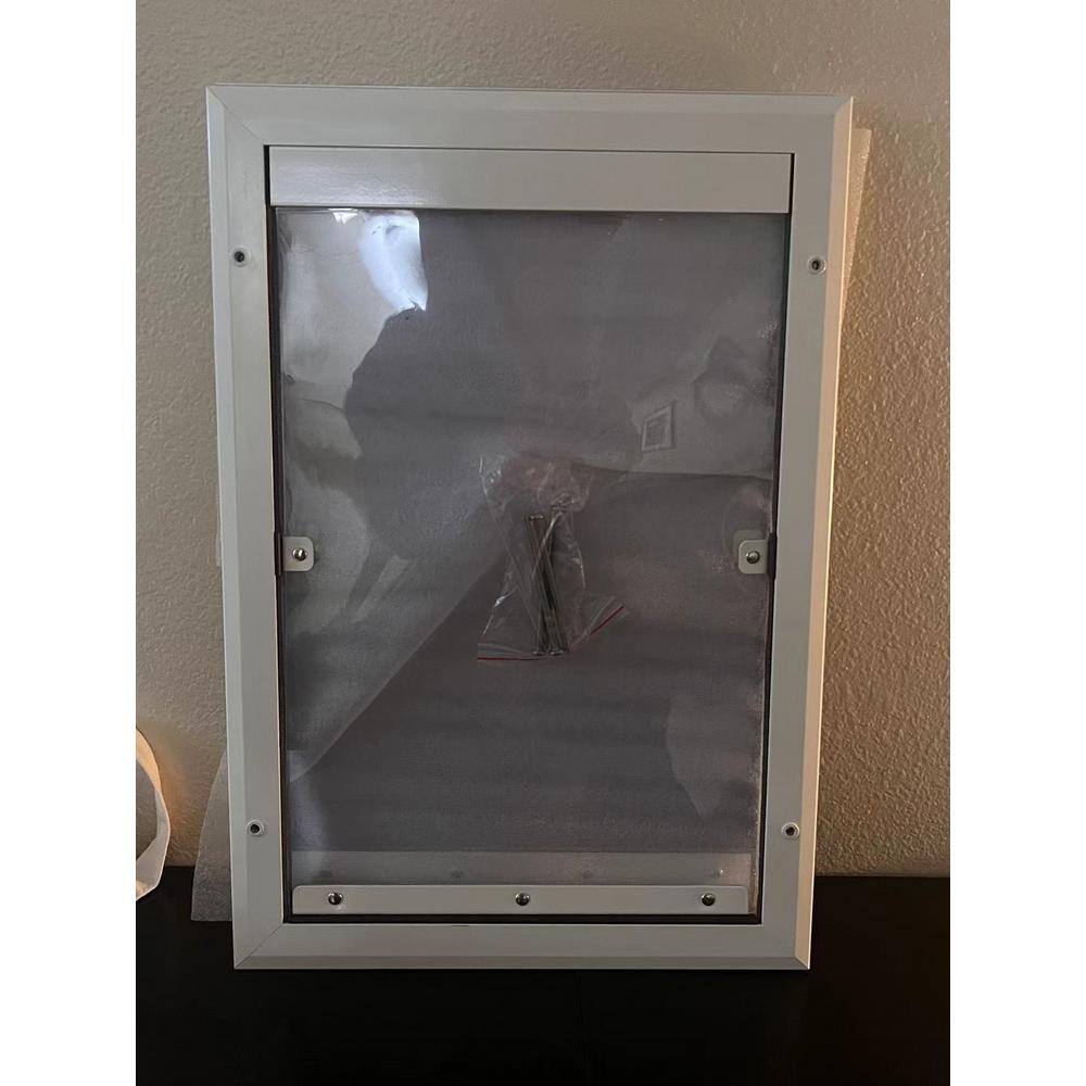 Everbilt 20 in. x 13 in. Aluminum Pet Door