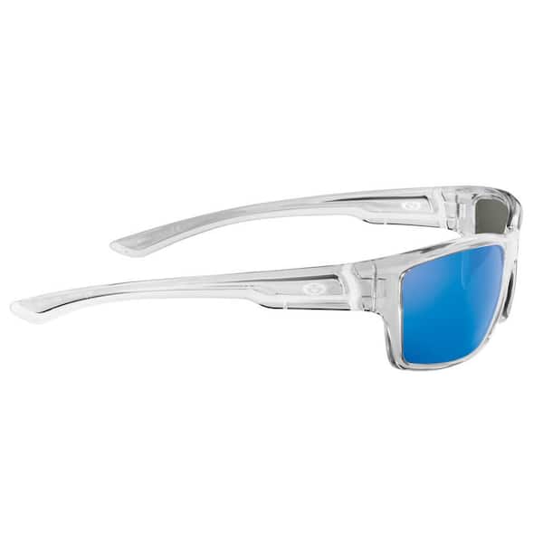 Flying Fisherman Cove Sunglasses Crystal Smoke Blue Mirror
