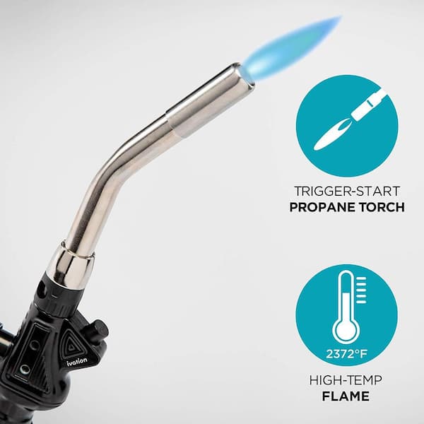 Ivation Propane Torch, HeavyDuty Torch Lighter With Trigger Ignition