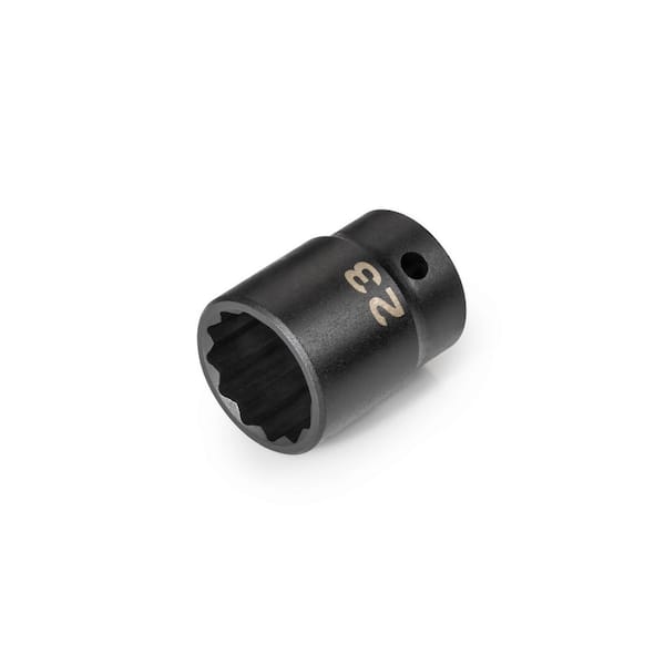 TEKTON 1/2 in. Drive x 23 mm 12-Point Impact Socket