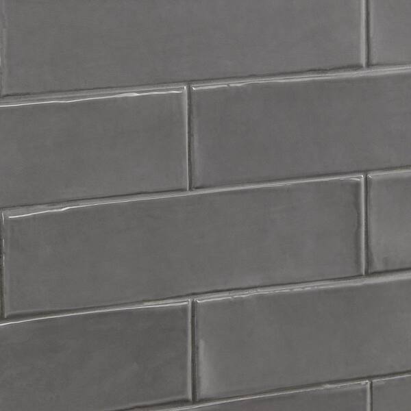 Ivy Hill Tile Birmingham Charcoal 3 in. x 12 in. 8mm Polished