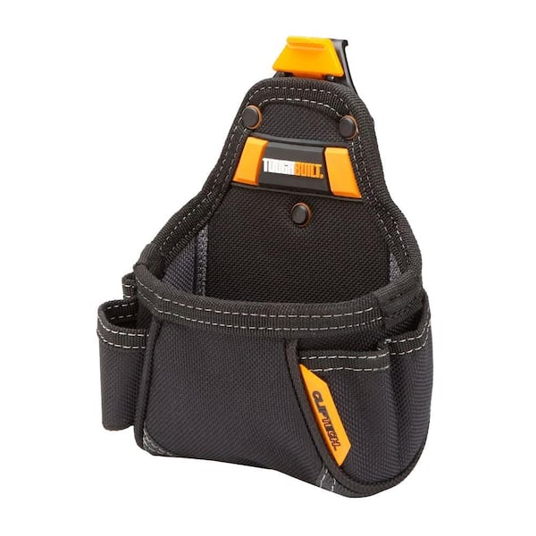 TOUGHBUILT Tape Measure/All Purpose Pouch in Black with ClipTech adaptability and 6-layer No-Snag Hidden-Seam construction