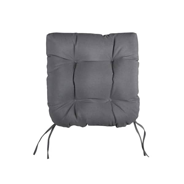 SORRA HOME Sorra Home Charcoal U-Shaped Tufted Outdoor Seat Cushion