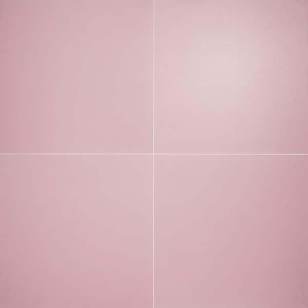 Ivy Hill Tile Mademoiselle Pink 24 in. x 24 in. Matte Porcelain Floor and Wall Tile (7.75 sq. ft./Case)