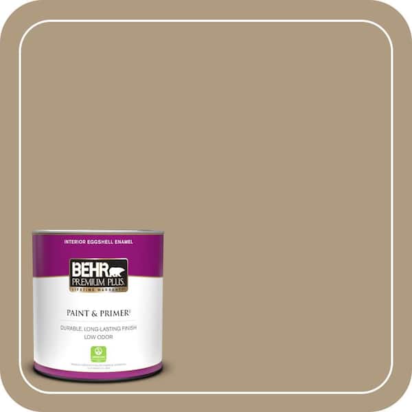 BEHR PREMIUM PLUS 1 qt. #MQ2-24 Golden Olive Eggshell Enamel Low Odor Interior Paint & Primer