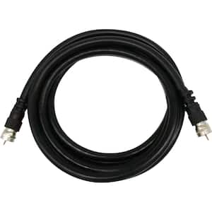 Newhouse Hardware 6 ft. RG6/U Coaxial Cables, F-Type Connection, TV, Antenna, DVR, Cable Modem, Black CX6U6-BK-05 - The Depot