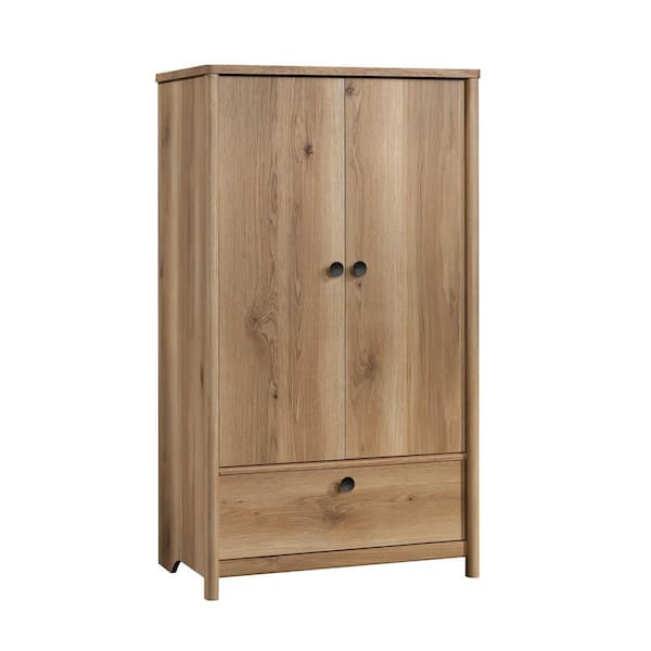 SAUDER Dover Edge Timber Oak Armoire with Drawer 60.039 in. x 21.181 in. x 34.173 in.