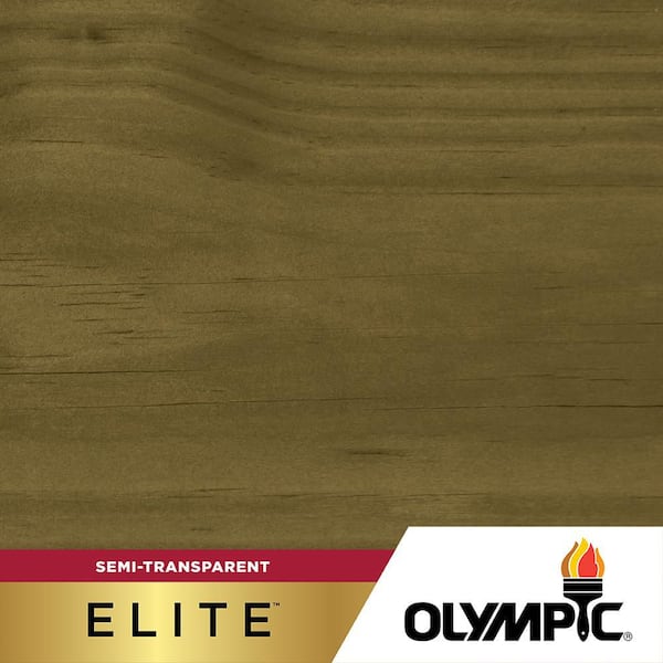 Olympic Elite 1 gal. ST-2017 Mushroom Semi-Transparent Exterior Stain and Sealer in One