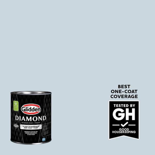 Glidden Diamond 1 qt. #PPG1156-2 Bit Of Heaven Satin Interior Paint with Primer