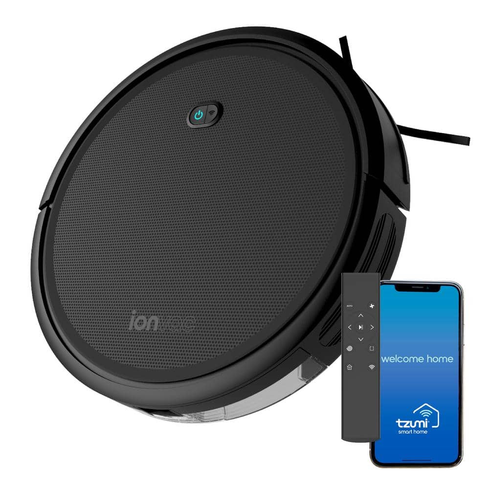 Tzumi 14.4-Volt Ion Robotic Vacuum Cleaner Self-Charging Controlled Via Mobile App or Voice Activated Wi-Fi Connected -  7836HD