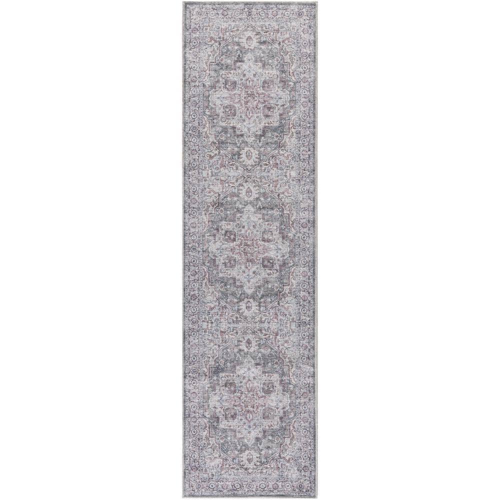 1' x 2' Polyester Grey Area Rug main image 0