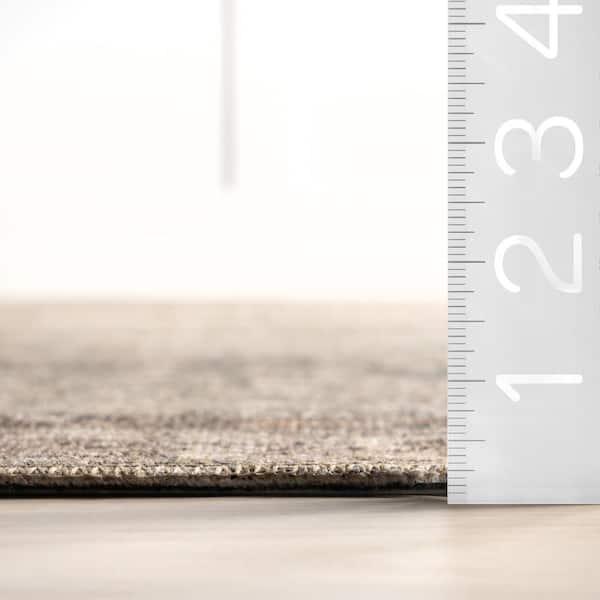 Hillstone Collection Traditional Vintage Medallion Calianna Brown 4 ft. x 6 ft. Area Rug